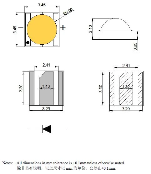 3535 smd led 1A